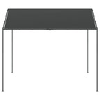 Gartenpavillon Anthrazit 3x3 m Stahl und Stoff