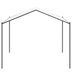 Pavillon 4 x 4 x 2,6 m Weiß Stahl und Polyester 180 gsm
