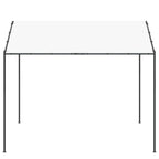Pavillon 4 x 4 x 2,6 m Weiß Stahl und Polyester 180 gsm