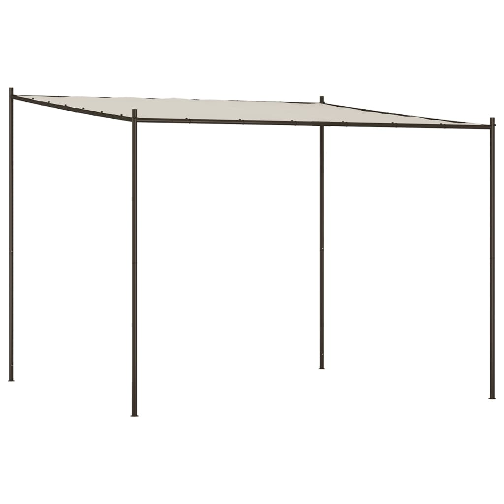 Pavillon Weiß 3x3 m 180 g/m² Stoff und Stahl