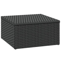 Garten-Lounge-Set Schwarz Poly Rattan