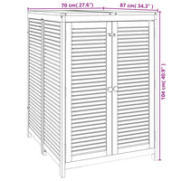 Gartenbox 70x87x104 cm Massivholz Akazie