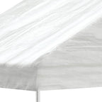 Pavillon mit Dach Weiß 5,88x2,23x3,75 m Polyethylen