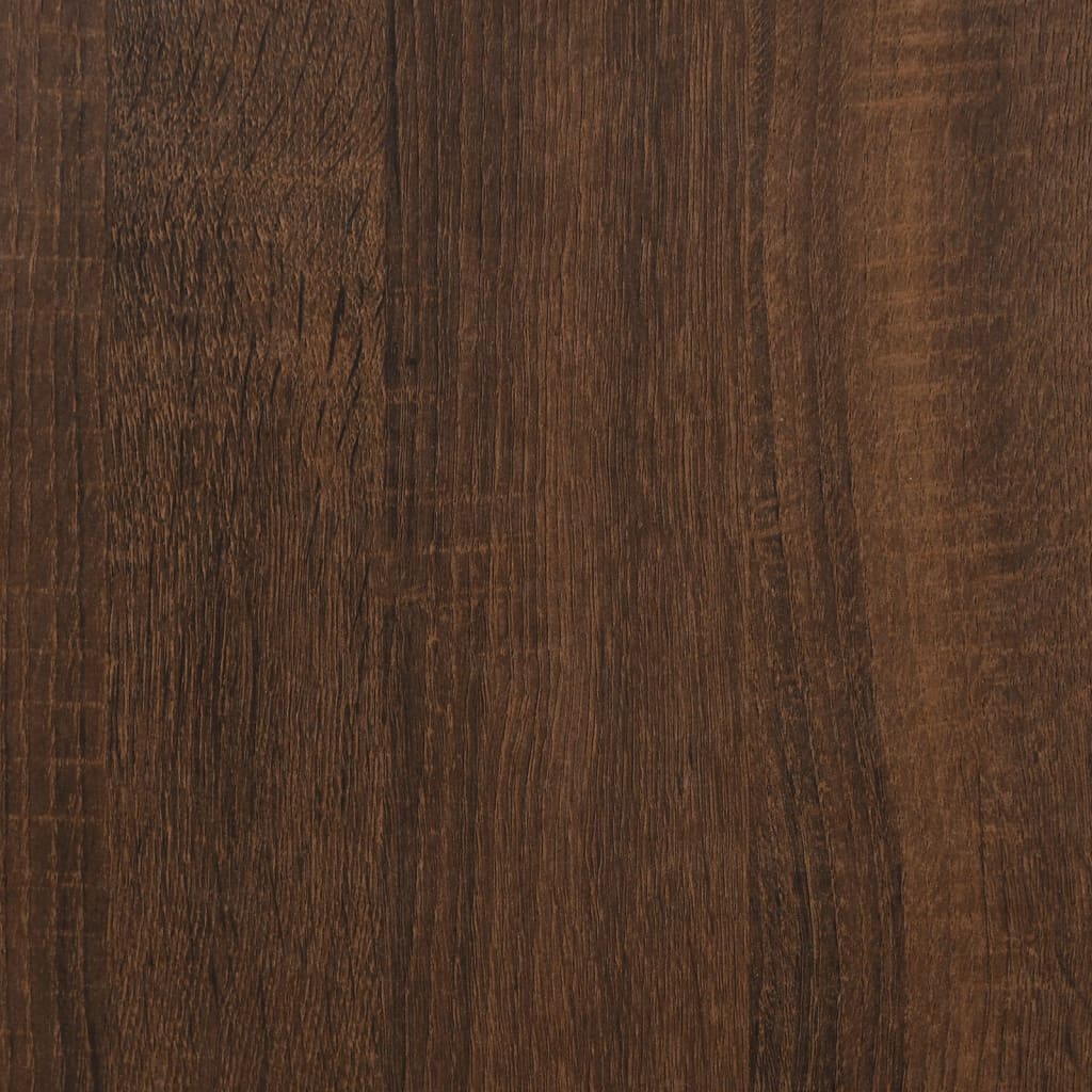 Bücherregal/Raumteiler Braun Eichen-Optik 80x24x63 cm