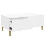 Couchtisch Weiß 90x50x36,5 cm Holzwerkstoff