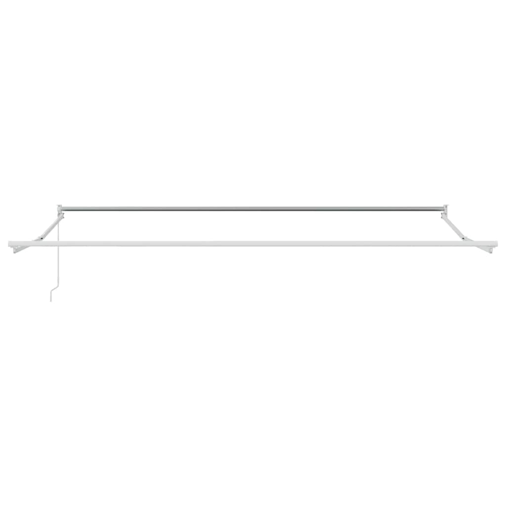 Ausziehbarer Sonnenschirmrahmen Weiß 400 x 300 cm Aluminium