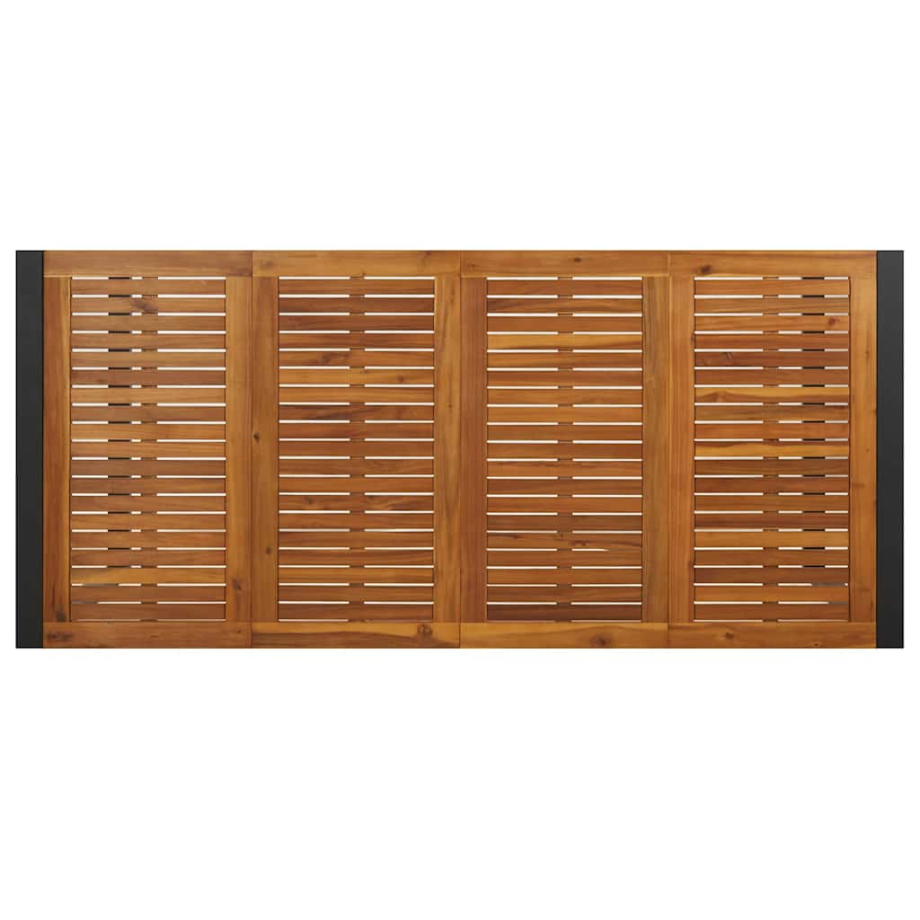 Gartentisch mit Gestell U-Form 200x90x75 cm Akazie Massivholz