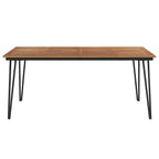 Gartentisch Haarnadel-Tischbeine 180x90x75 cm Akazie Massivholz
