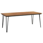 Gartentisch Haarnadel-Tischbeine 200x90x75 cm Akazie Massivholz
