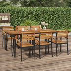 Gartentisch Haarnadel-Tischbeine 200x90x75 cm Akazie Massivholz