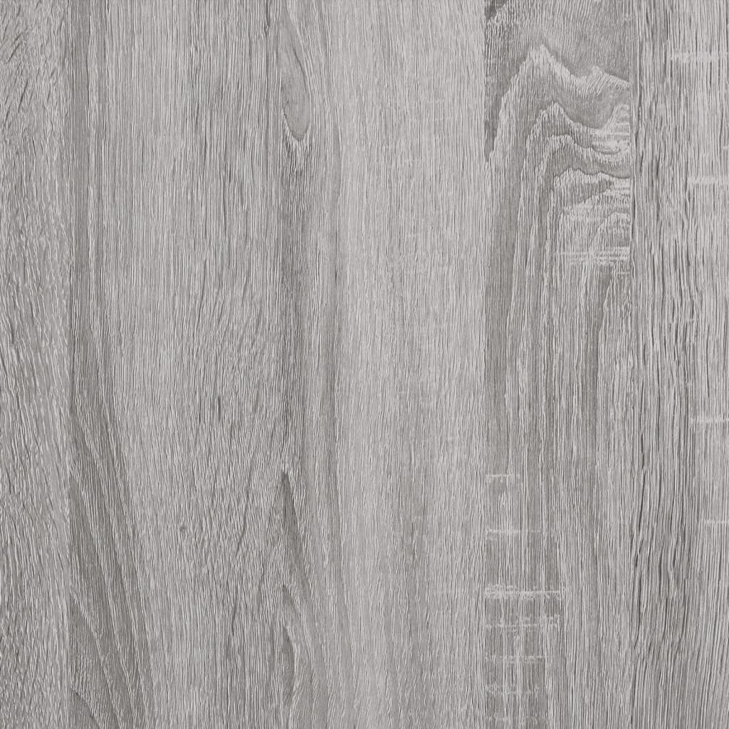 Schreibtisch mit Regal Grau Sonoma 135x50x90 cm Holzwerkstoff