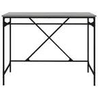 Schreibtisch Grau Sonoma 100x50x76 cm Holzwerkstoff und Eisen