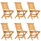 7-tlg. Garten-Essgruppe Massivholz Teak