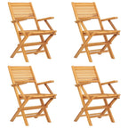 5-tlg. Garten-Essgruppe Massivholz Teak