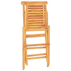 Gartenstühle 4 Stk. Klappbar 47x63x90 cm Massivholz Teak