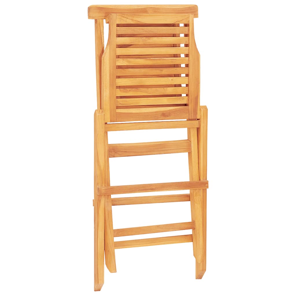 Gartenstühle 4 Stk. Klappbar 47x63x90 cm Massivholz Teak