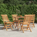 Gartenstühle 4 Stk. Klappbar 47x63x90 cm Massivholz Teak
