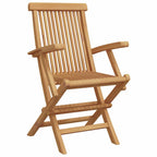 Garten Essgruppe 7 pcs Braun Massivholz Teak