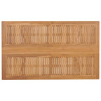 Garten Essgruppe 7 pcs Braun Massivholz Teak