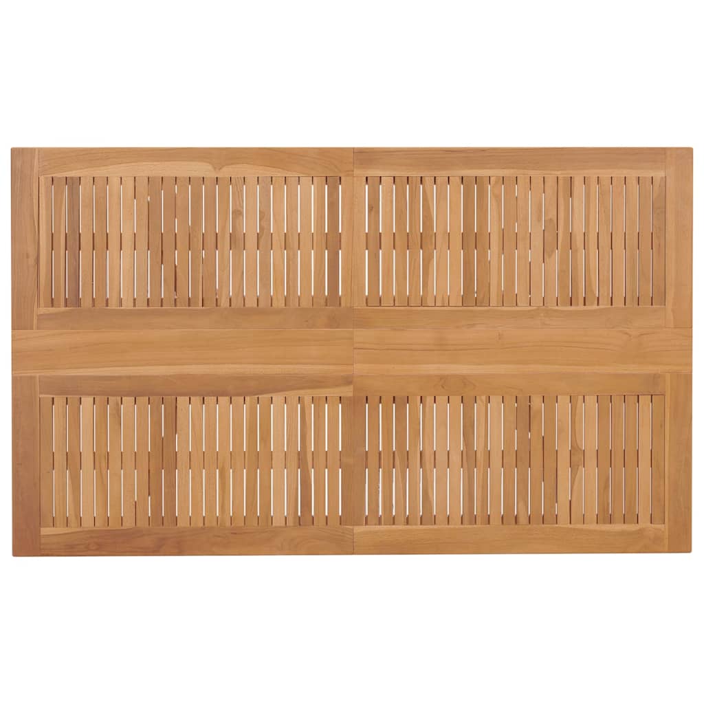 Garten Essgruppe 7 pcs Braun Massivholz Teak