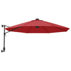 Wand-Sonnenschirm Knallrot 290 cm