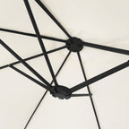 Doppelsonnenschirm Sandweiß 449x265 cm