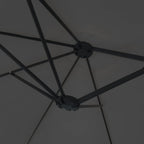 Doppel-Sonnenschirm mit LED-Leuchten 449x265 cm