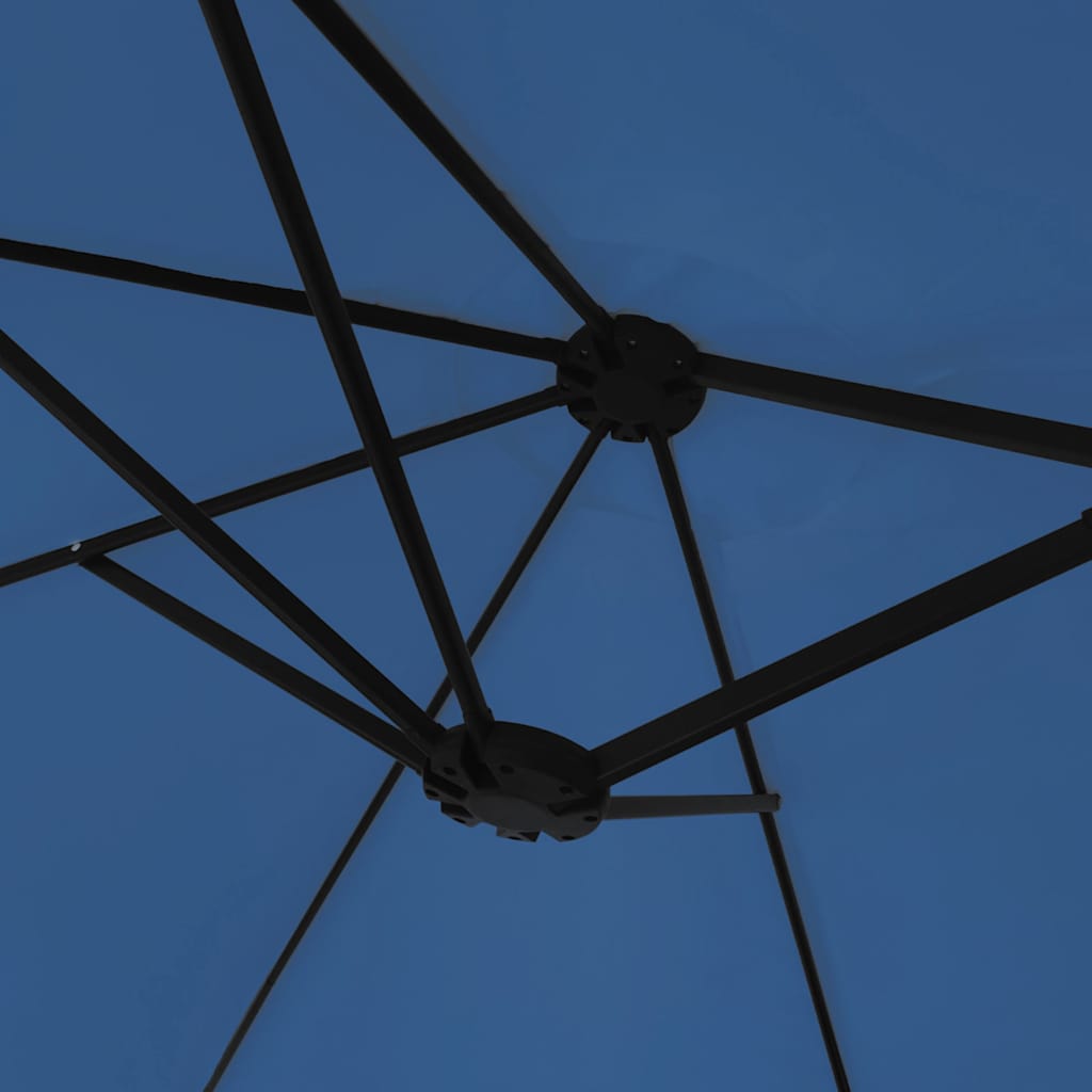 Doppel-Sonnenschirm mit LED-Leuchten 449x265 cm