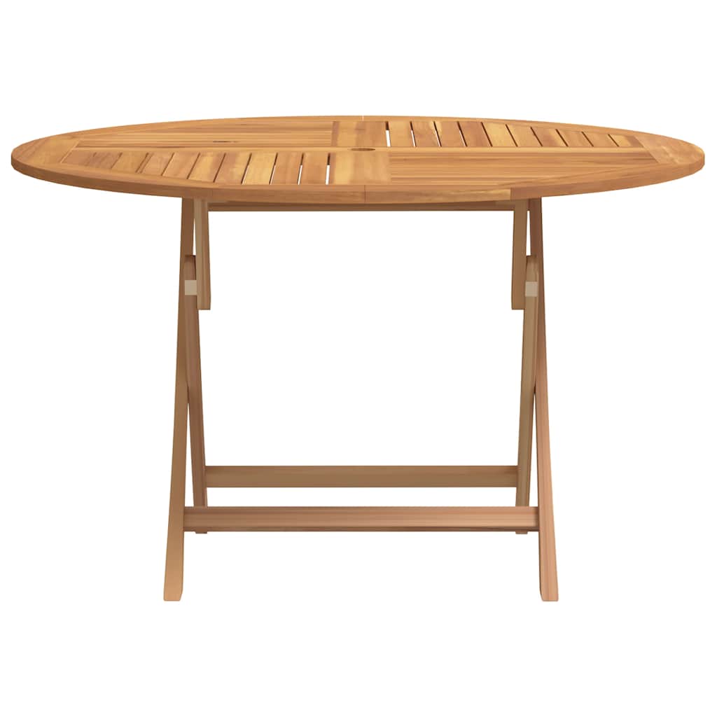 Gartentisch Klappbar Ø 110x75 cm Massivholz Teak
