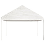 Pavillon mit Dach Weiß 20,07x4,08x3,22 m Polyethylen