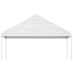 Pavillon mit Dach Weiß 4,46x5,88x3,75 m Polyethylen