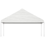 Pavillon mit Dach Weiß 17,84x5,88x3,75 m Polyethylen