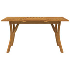 Gartentisch 150x90x75 cm Massivholz Akazie