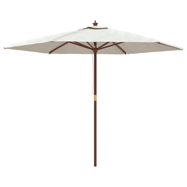 Sonnenschirm mit Holzmast Sandfarben 299x240 cm