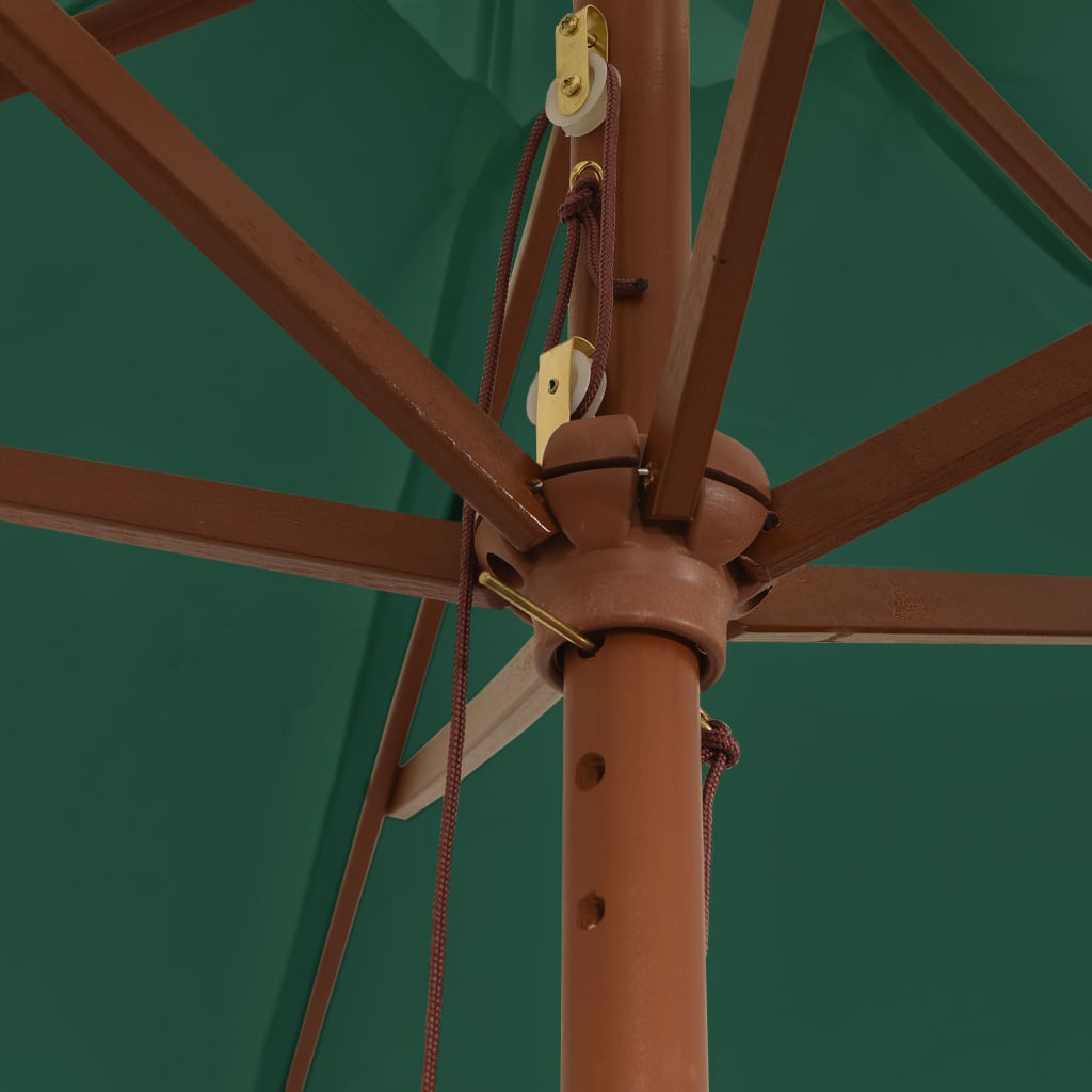 Sonnenschirm mit Holzmast 299x240 cm