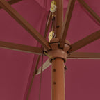 Sonnenschirm mit Holzmast 299x240 cm