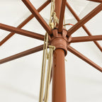 Sonnenschirm mit Holzmast 400x273 cm