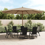 Sonnenschirm mit Holzmast 400x273 cm