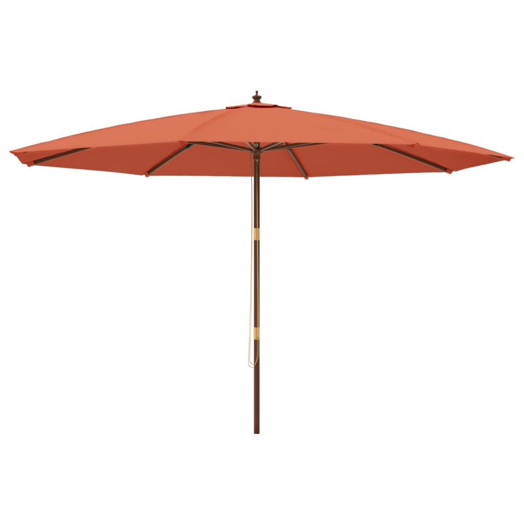 Sonnenschirm mit Holzmast 400x273 cm