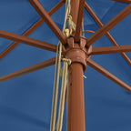 Sonnenschirm mit Holzmast 400x273 cm