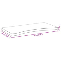 Schreibtischplatte 80x40x4 cm Bambus