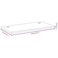 Schreibtischplatte 110x55x2,5 cm Bambus