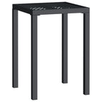 Gartentisch Anthrazit 50x50x72 cm Stahl