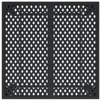 Gartentisch Anthrazit 80x80x72 cm Stahl