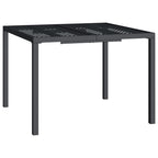 Gartentisch Anthrazit 100x100x72 cm Stahl
