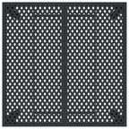 Gartentisch Anthrazit 100x100x72 cm Stahl