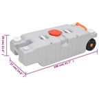 Camping-Wassertank mit Rollen 75 L Grau