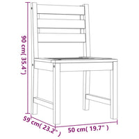 Gartenstühle 6 Stk. Massivholz Teak