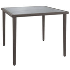 3-tlg. Garten-Lounge-Set mit Kissen Grau Poly Rattan