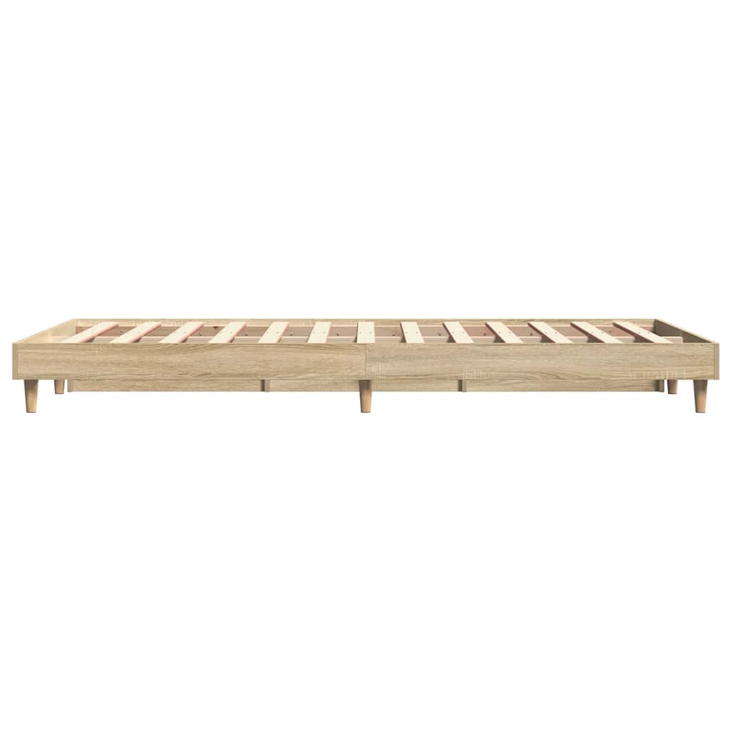 Bettgestell ohne Matratze Sonoma-Eiche 120x200 cm Holzwerkstoff
